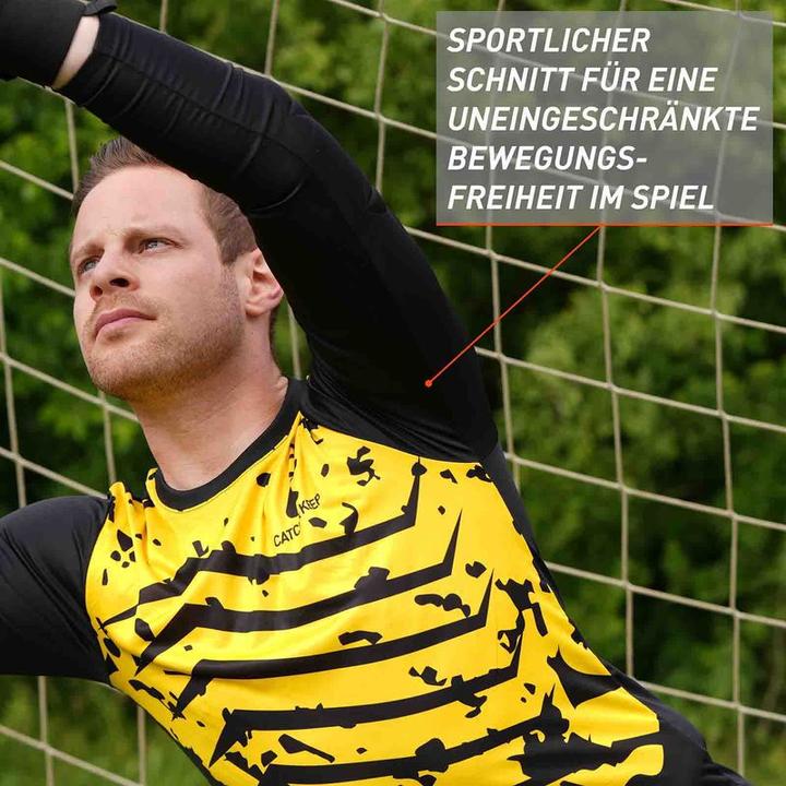 Image du produit Catch & Keep Maillot de gardien de but Protection Gr. S Jaune-Noir Maillot de gardien de but de football Haut (S)