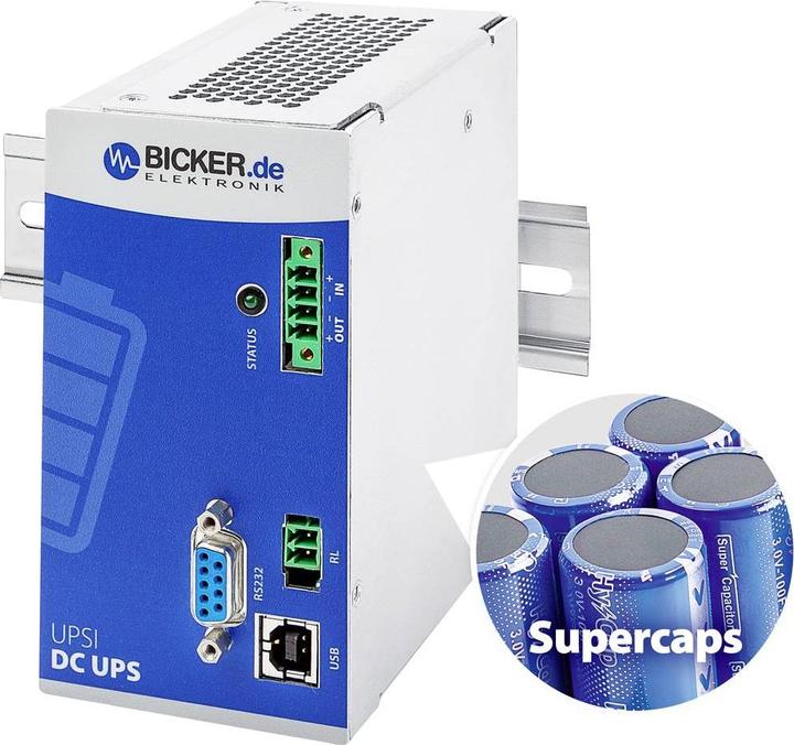 Produktbild Bicker Elektronik UPSI-1208DP2 Industrielle USV-Anlage (DIN Rail) (96 W)