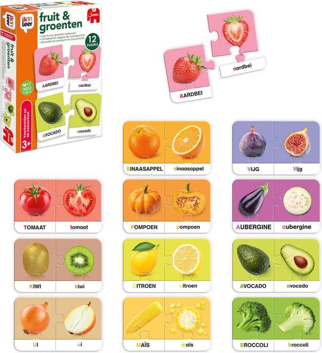 Produktbild Jumbo Ich lerne Obst & Gemüse (Englisch, Deutsch, Niederländisch)