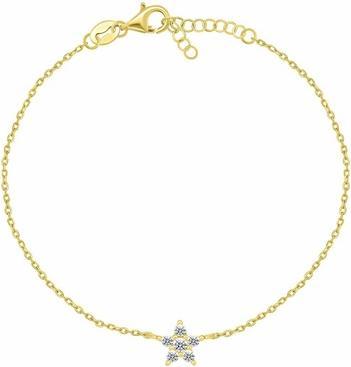 Actual product image Brilio Silver - Gold Plated Bracelet for Women Sparkling Star BRC185Y