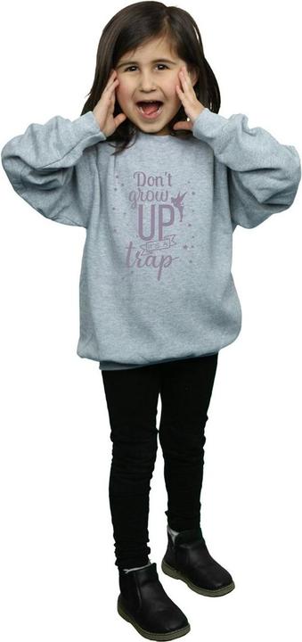 Actual product image Disney Girls Tinker Bell Don't Grow Up Sweatshirt (116)