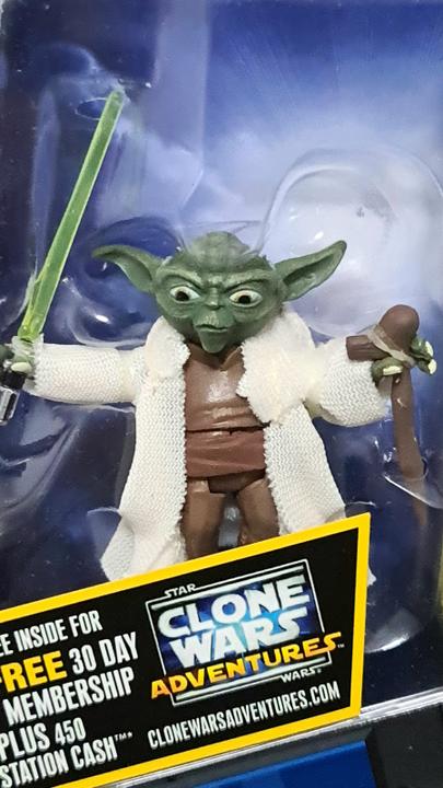 Actual product image Hasbro Star Wars The Clone Wars Action Figure 2010 CW05 Yoda