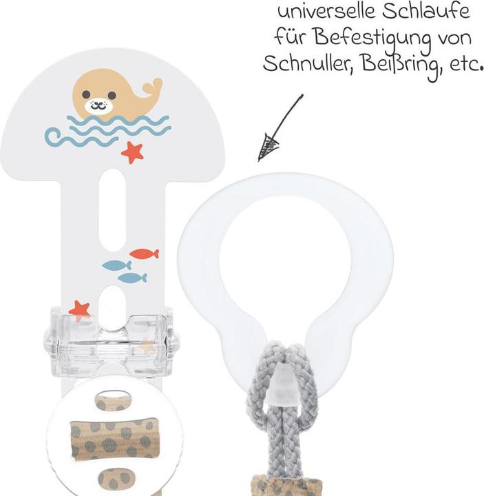 Actual product image MAM Schnullerketten Schnullerband Clip it! - Robbe (1 x, from birth)
