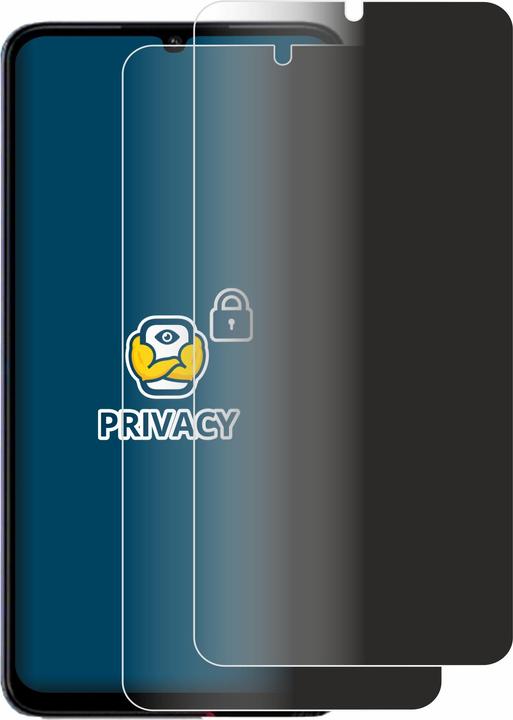 Productafbeelding BROTECT Anti-spionnetje privacyfolie Beschermfolie tegen blauw licht (2 Stuk, Xiaomi Poco C65)