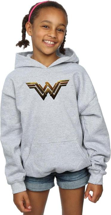 Image du produit - Sweat à capuche JUSTICE LEAGUE MOVIE WONDER WOMAN EMBLEM - Fille (128)