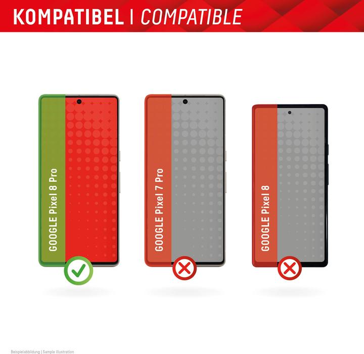 Actual product image Displex Real Glass, 2D Panzerglas (1 Piece, Google Pixel 8 Pro)