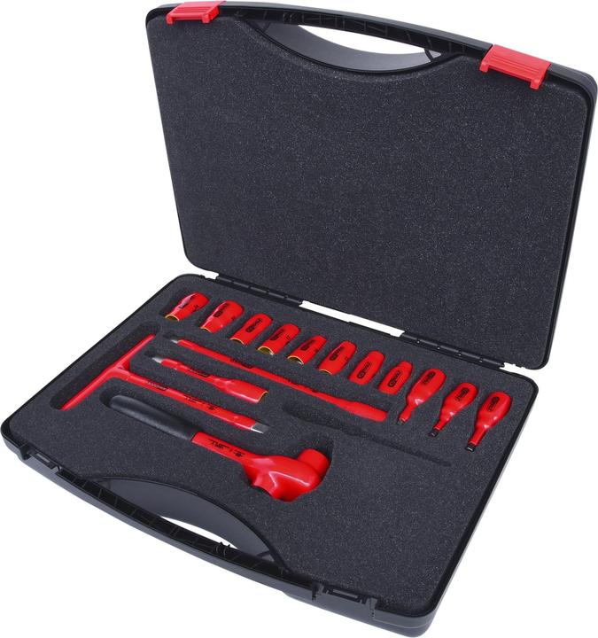 Produktbild KS Tools 1/2 Zoll Steckschlüssel-Satz mit isolierten Werkzeugen, 15-tlg (1/2")