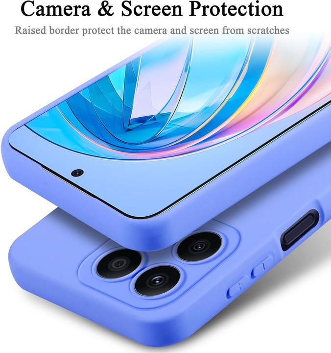 Actual product image Cadorabo Case for Honor x8a TPU in liquid protection silicone design (Honor X8a)