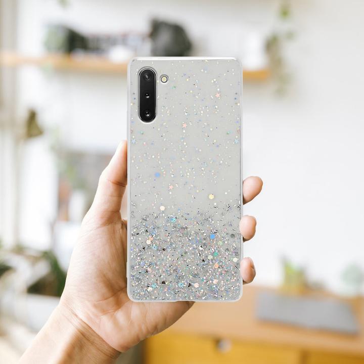 Actual product image Cadorabo TPU cover sparkling glitter (Samsung Galaxy Note 10)