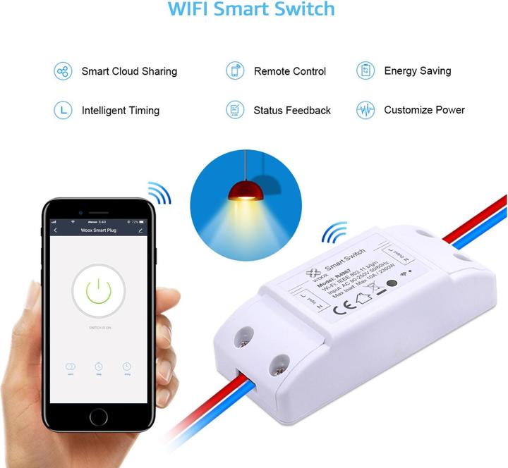 Image du produit Woox Smart Switch pour l'éclairage halogène existant (Actionneur de commutation)