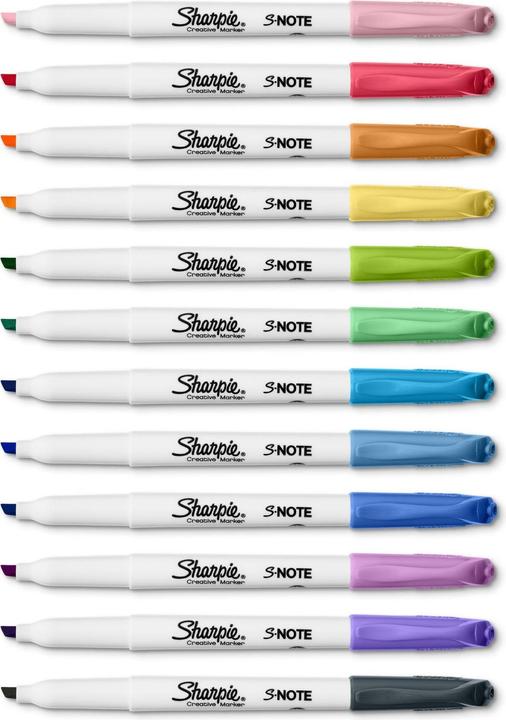 Actual product image Sharpie Permanent marker S-Note Creative 1-5 mm, 12 pieces (Multicoloured, 5 mm, 12 x)
