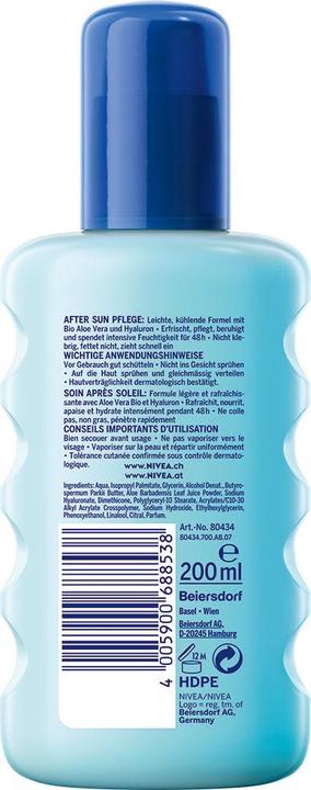 Produktbild NIVEA Sun After Sun Moisture Pflegendes After Sun Spray (Spray, 200 ml)