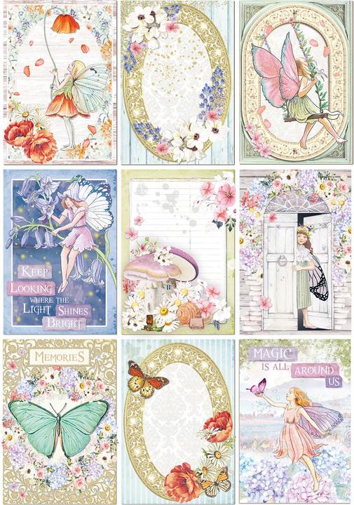 Actual product image Ciao Bella Enchanted Land" paper set, 9 sheets, A4 (9 pcs.)