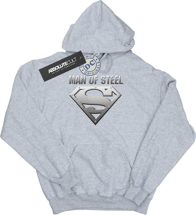 Immagine prodotto Superman Man Of Steel Shield Felpa con Cappuccio Ragazzi (140, 146)