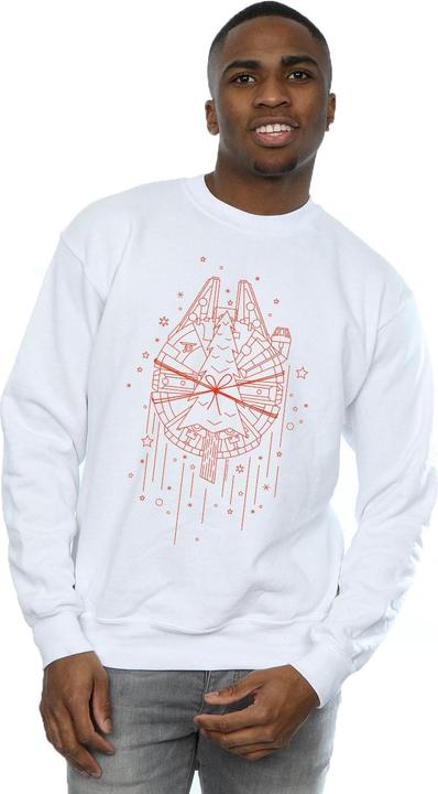 Produktbild Star Wars Millennium Falcon Christmas Tree Delivery Sweatshirt (S)