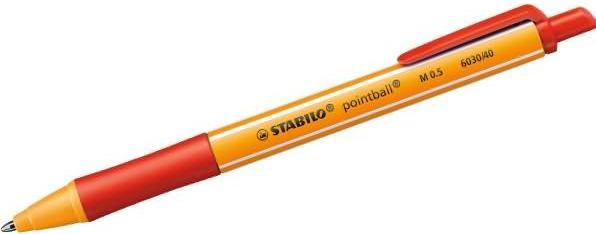 Produktbild STABILO pointball Druck-Kugelschreiber (Rot, 1 x)