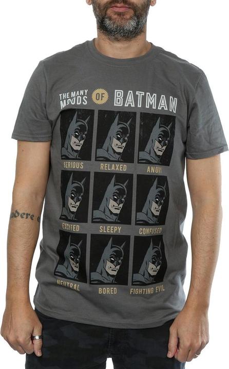 Actual product image Mens The Many Moods Of Batman T-Shirt (XL)