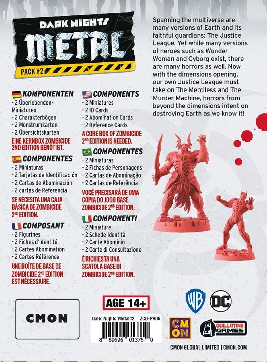 Produktbild Cmon CMND1226 - Zombicide 2. Edition - Batman Dark Nights Metal Pack #2, ab 14 Jahren (Erweiterung) (Deutsch)