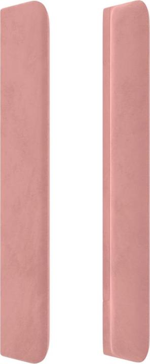 Produktbild VidaXL Kopfteil mit Ohren Rosa 203x16x118/128 cm Samt,Farbe (203 x 16 x 128 cm)