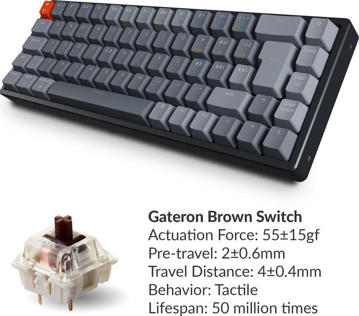 Produktbild Keychron K6 (CH, Kabelgebunden, Kabellos)