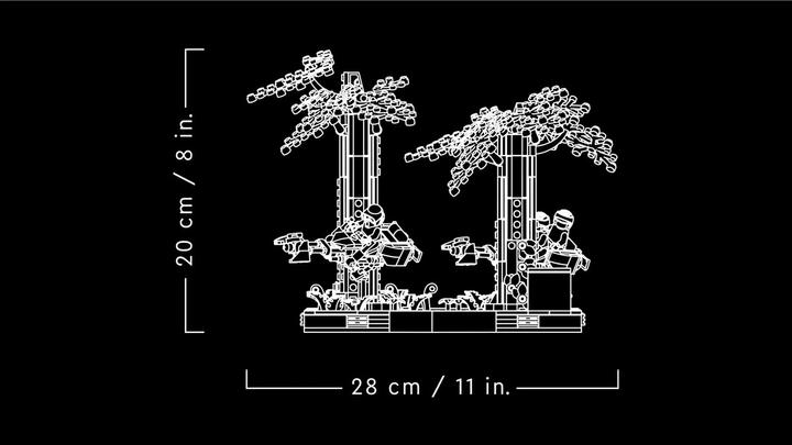 Actual product image LEGO Chase on Endor - Diorama (75353, LEGO Star Wars)