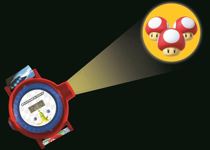 Image du produit Lexibook Horloge de projection numérique au design Mario Kart avec 20 images à projeter