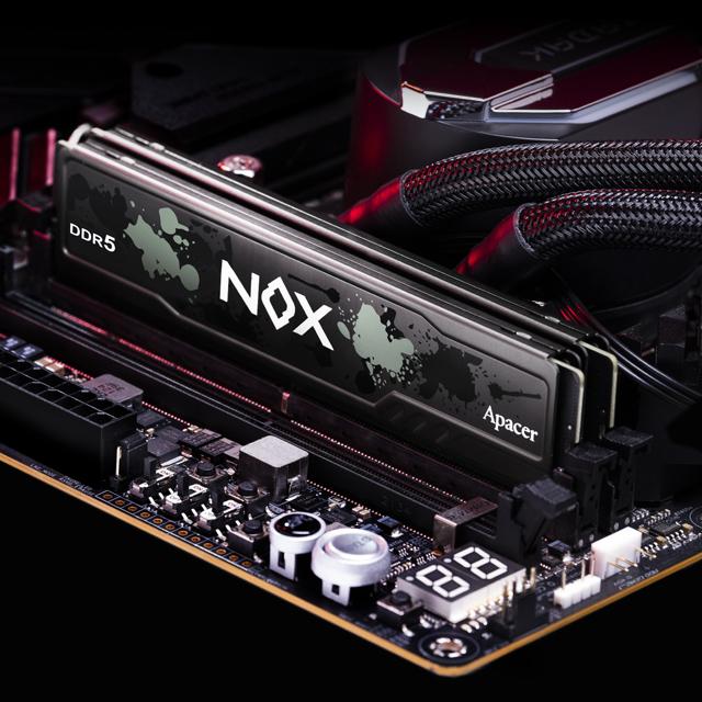 Image du produit Apacer DDR5 - 16 Go - 5200 - CL - 38 NOX Single (2 x 16GB, 5200 MHz, RAM DDR5, DIMM)