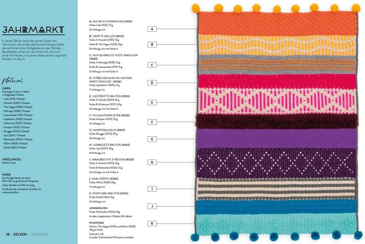Actual product image Mix & Match Farbenfrohe Decken häkeln (German, Katrin Marburger, Esme Crick, 2024)