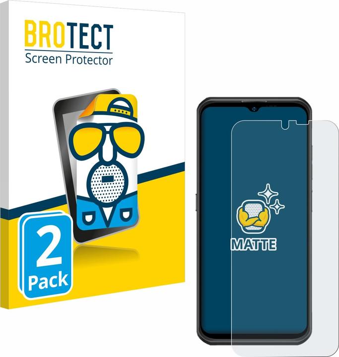Actual product image BROTECT Anti-glare screen protector matt (2 Piece, Ulefone Armor 17 Pro)