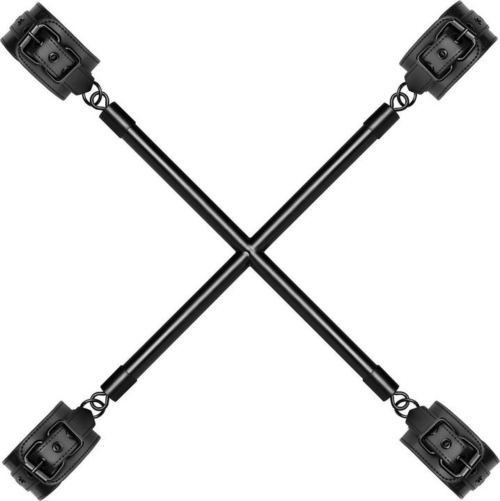 Bedroom Fantasies Hog Tie Kreuzstange mit Handschellen Schwarz