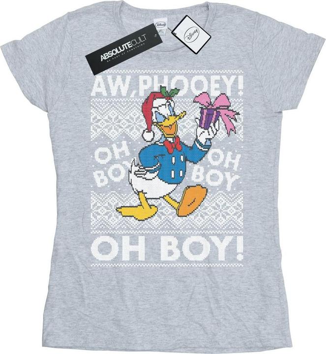 Immagine prodotto Disney Donald Duck Christmas Fair Isle Maglietta Donna (XL)