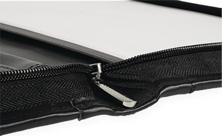 Produktbild Soennecken Schreibmappe DÜSSELDORF Masse: 34 x 27 x 4 cm (B x H x T) Werkstoff: Lederimitat Farbe: schwarz (A4, 1 x)