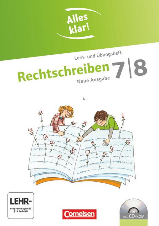 Produktbild Alles klar! 7./8. Schuljahr. Rechtschreiben. Lern- und Übungsheft (Deutsch, Toka-Lena Rusnok, Alexandra Dauth, 2012)