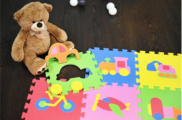 Actual product image Knorrtoys Puzzle mat - "Vehicles"/10 pieces/32 cm (32 x 32 cm)