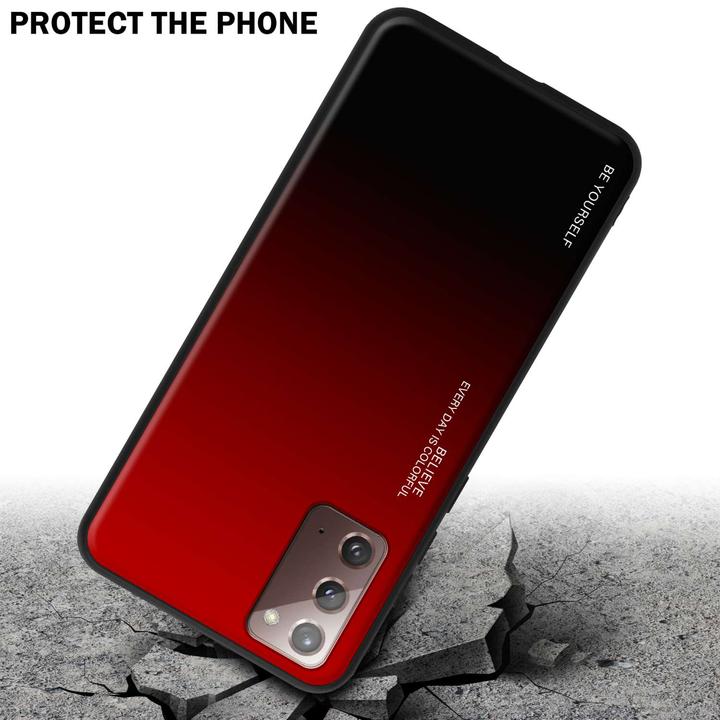 Image du produit Cadorabo Coque pour Samsung Galaxy NOTE 20 TPU 2 Farben Glas (Samsung Galaxy Note 20)