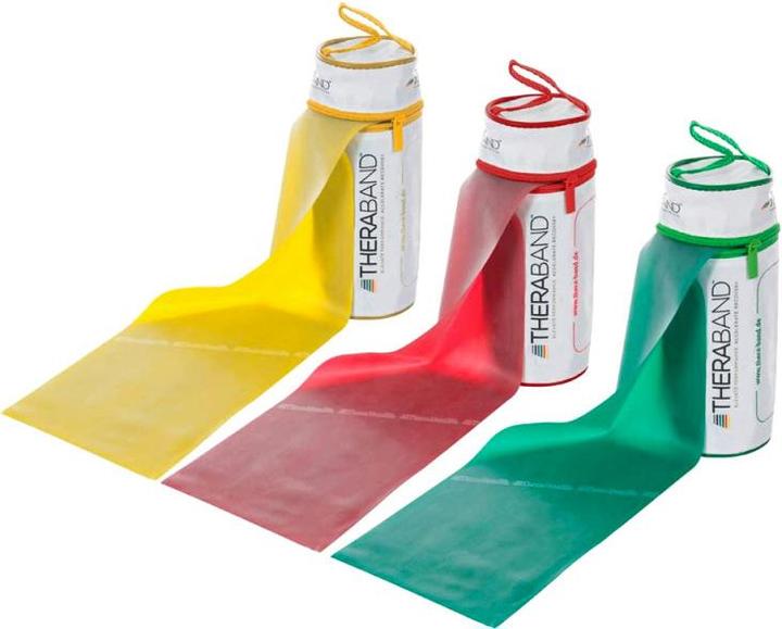 Image du produit TheraBand Set de 3 bandes d'exercice (légères) (2.50 m, Léger)