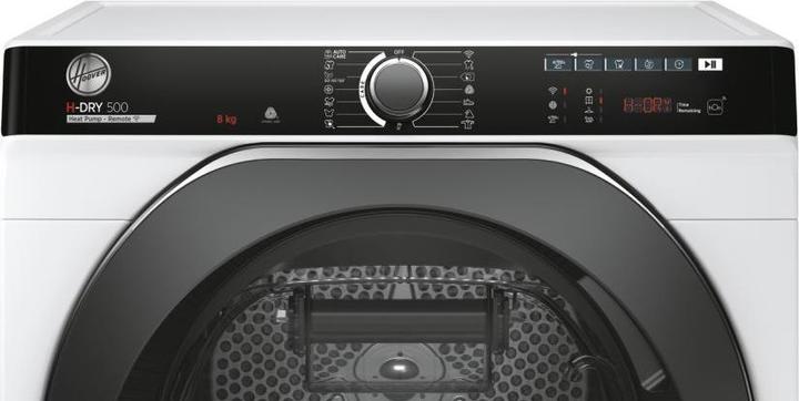 Image du produit Hoover Sèche-linge à pompe à chaleur Candy NDPEH8A2TCBEXS-S 8 kg Fonctionnement intelligent avec (8 kg, Gauche)