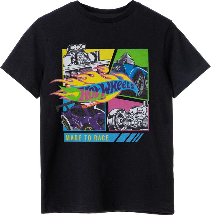 Actual product image Hot Wheels Boys Made To Race Neon T-Shirt (128)