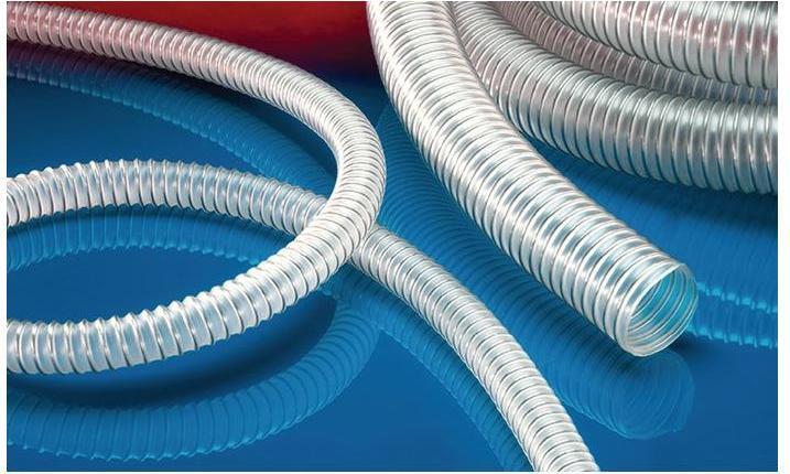 Actual product image Norres Suction and transport hose AIRDUC® PUR-INOX 355 FOOD-AS Inner-Ø 75 mm Outer-Ø 86 mm Length 5 m