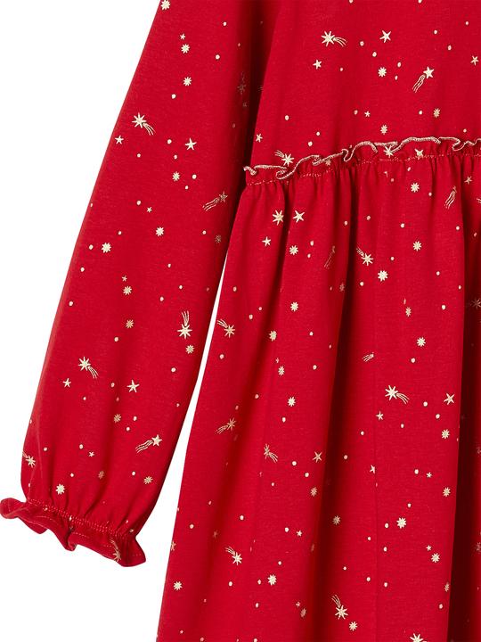 Actual product image Vertbaudet Festive girl's dress with shiny stars (116)