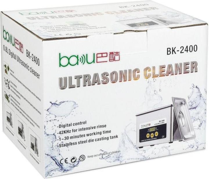 Image du produit Partner Telecom Consumables! BAKU Ultrasonic Cleaner BAKU BK-2400 (42 kHz, 800 ml)