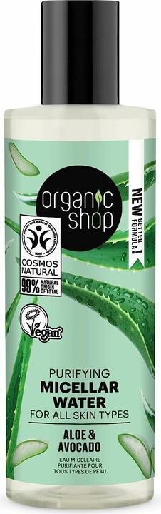 Organic Shop Reinigendes Mizellenwasser für alle Hauttypen Avocado und Aloe (150 ml) (Mizellenwasser, 150 ml)