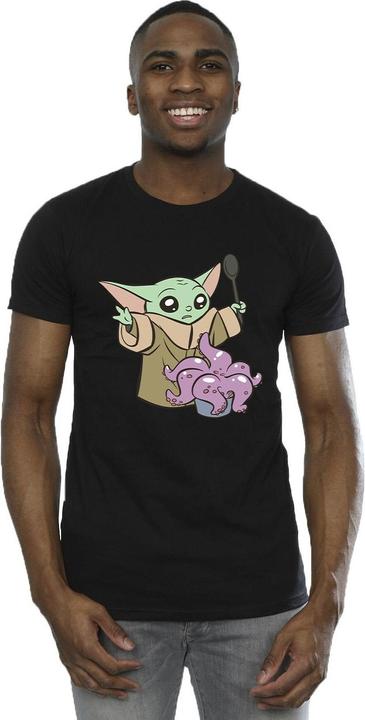 Actual product image Star Wars Mens The Mandalorian Spooky Cooking T-Shirt (XL)