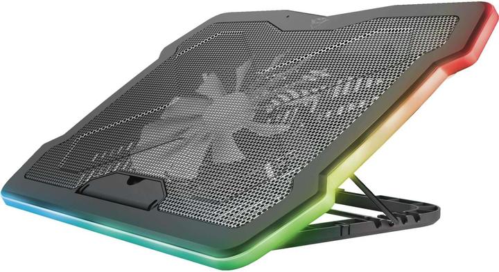 Actual product image Trust GXT 1126 AURA Multicolour-Illuminated Laptop Cooling Stand