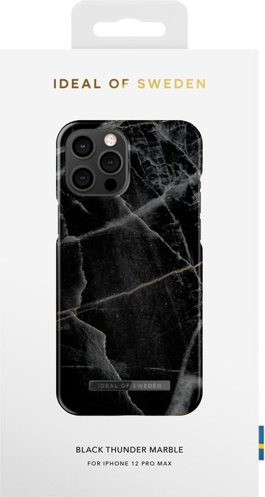 Produktbild iDeal Of Sweden Designer Hard-Cover Black Thunder Marble (Apple iPhone 12 Pro Max)