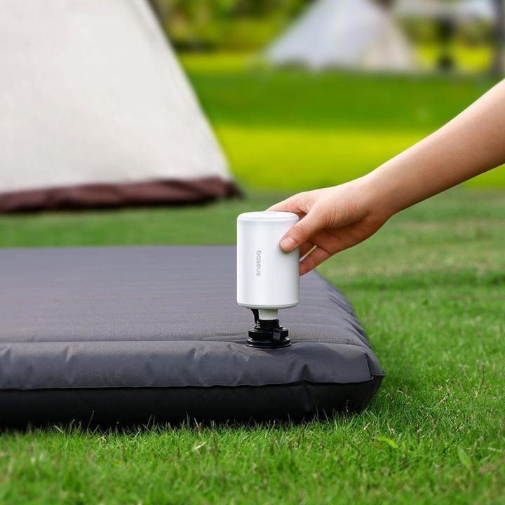 Immagine prodotto Baseus Pompa ad aria portatile PocketGo serie Pro, bianco stellare (Display integrato, Microfono incorporato, Accumulatore di carica elettrica)