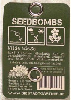 Actual product image Die Stadtgärtner Seed bombs Wild meadow (Lawn reseed)