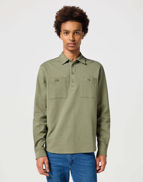 Wrangler Langarmpolo Longsleeves Utility Polo