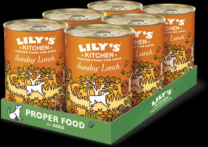Produktbild Lily's Kitchen Nassfutter Sunday Lunch, 6 x 400 g (Adult, 1 Stk., 2770 g)