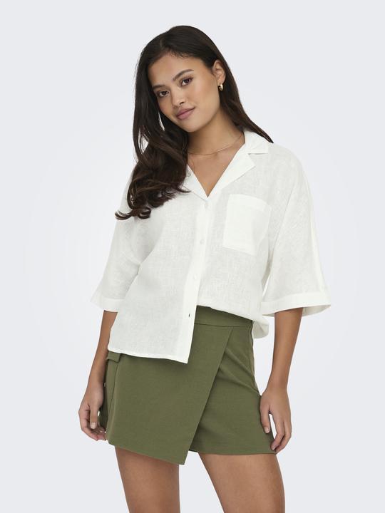 Image du produit Only Coupe normale Col chemise Coupe volumineuse des bras Chemise (M)